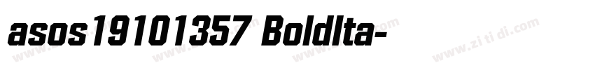 asos19101357 BoldIta字体转换